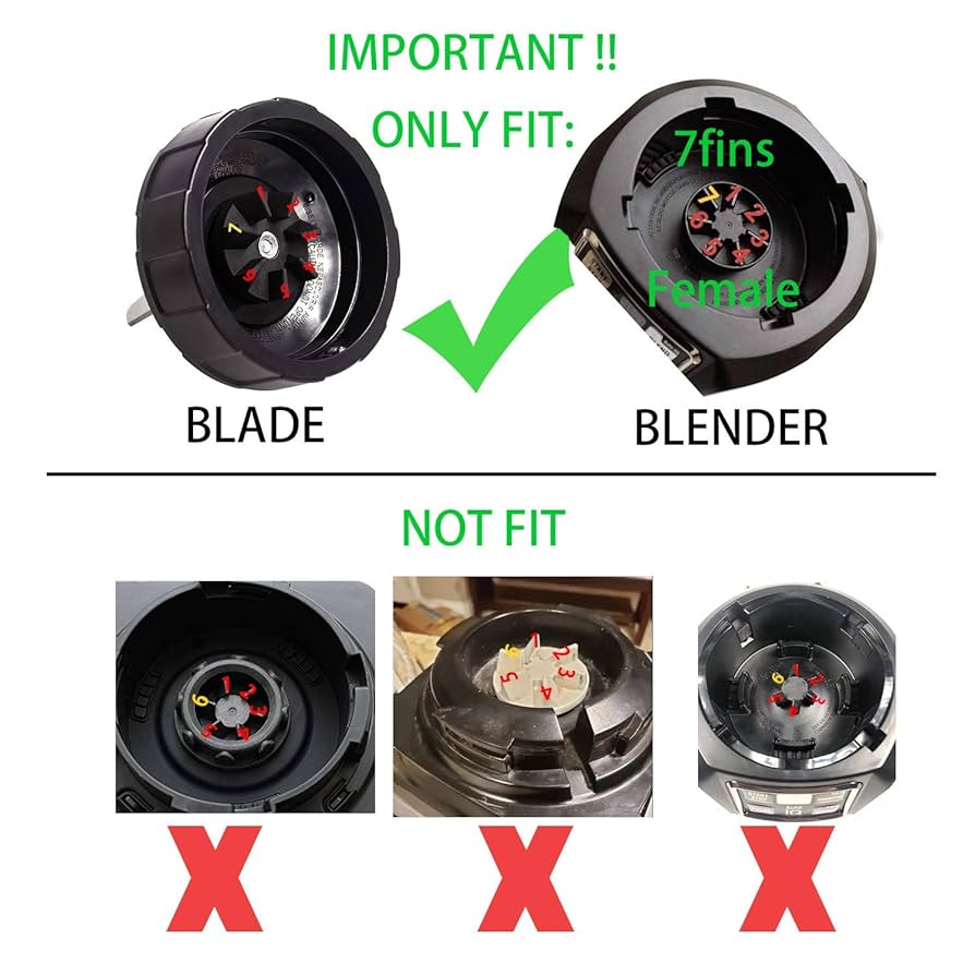 Amazon.com: Replacement Parts For Ninja Blender - 7 fins